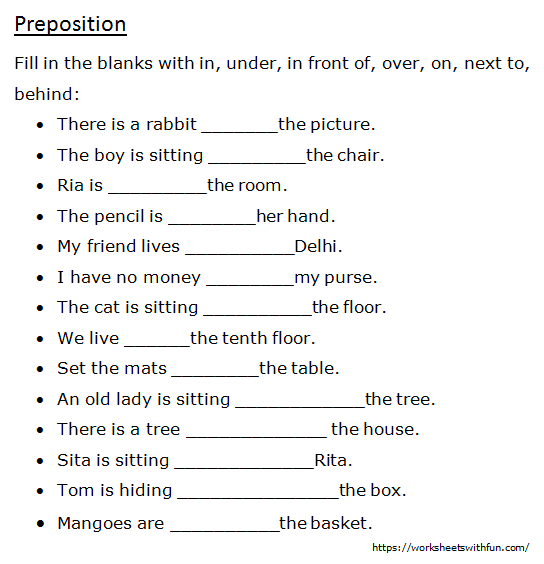 english-class-1-preposition-fill-in-the-blanks-worksheet-1